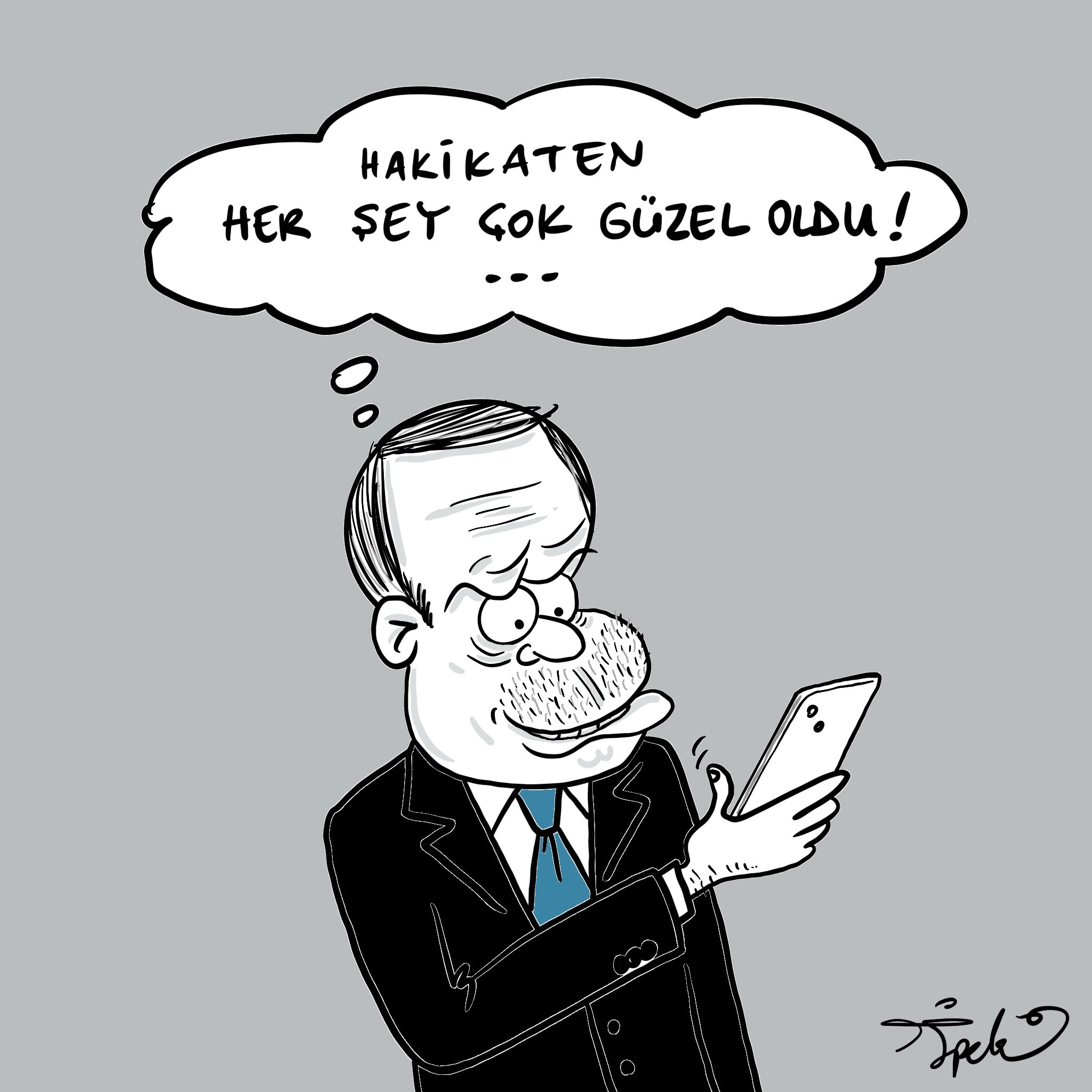 her şey çok…