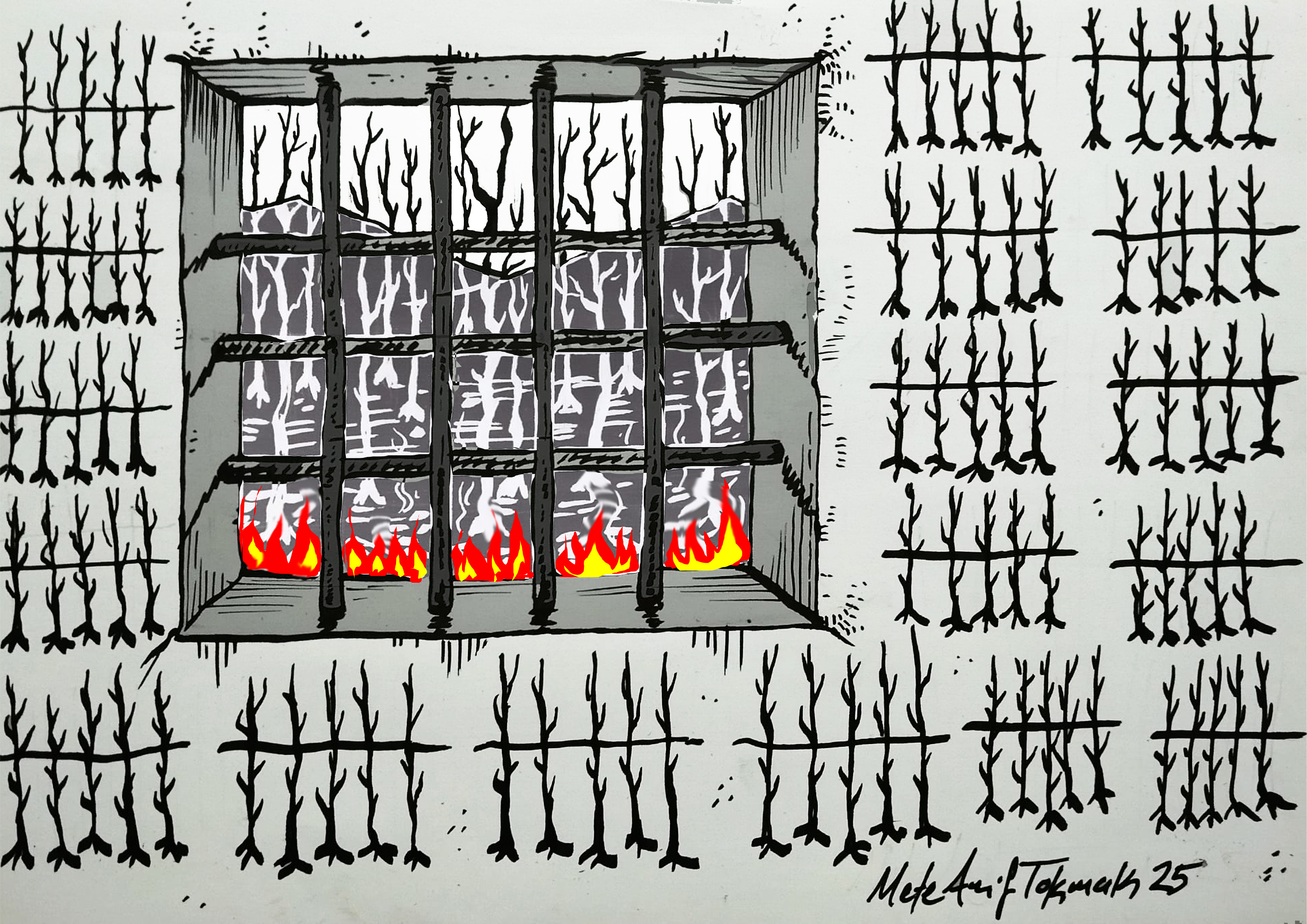  Yangınlar ve demir parmaklıklar ülkesi…