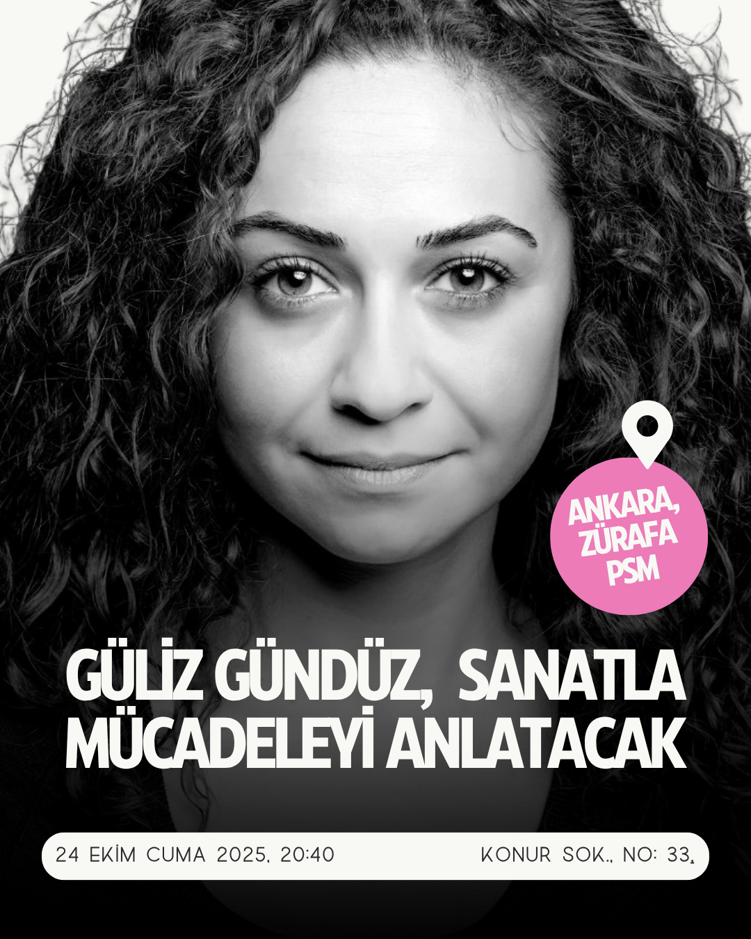 Güliz Gündüz sanatla mücadeleyi anlatacak