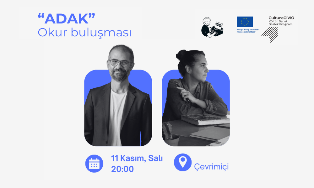 “Adak” okur buluşması 11 Kasım’da